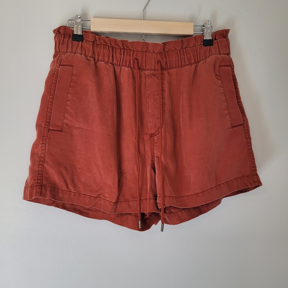 LOFT PaperBag Waist Rust Shorts